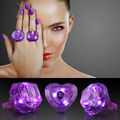 Blank- Huge Purple Gem Assorted Style Lighted Rings
